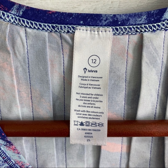 Ivivva Girls Retro Paintbrush Stroke Active Tank - Picture 3 of 6